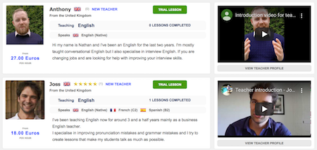 view our conversation teachers